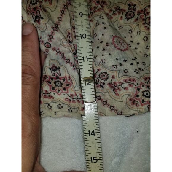 Etoile Isabel Marant Mini Shorts Womens 1 Tan Print Ruffled Layered Good Conditi - Picture 4 of 5